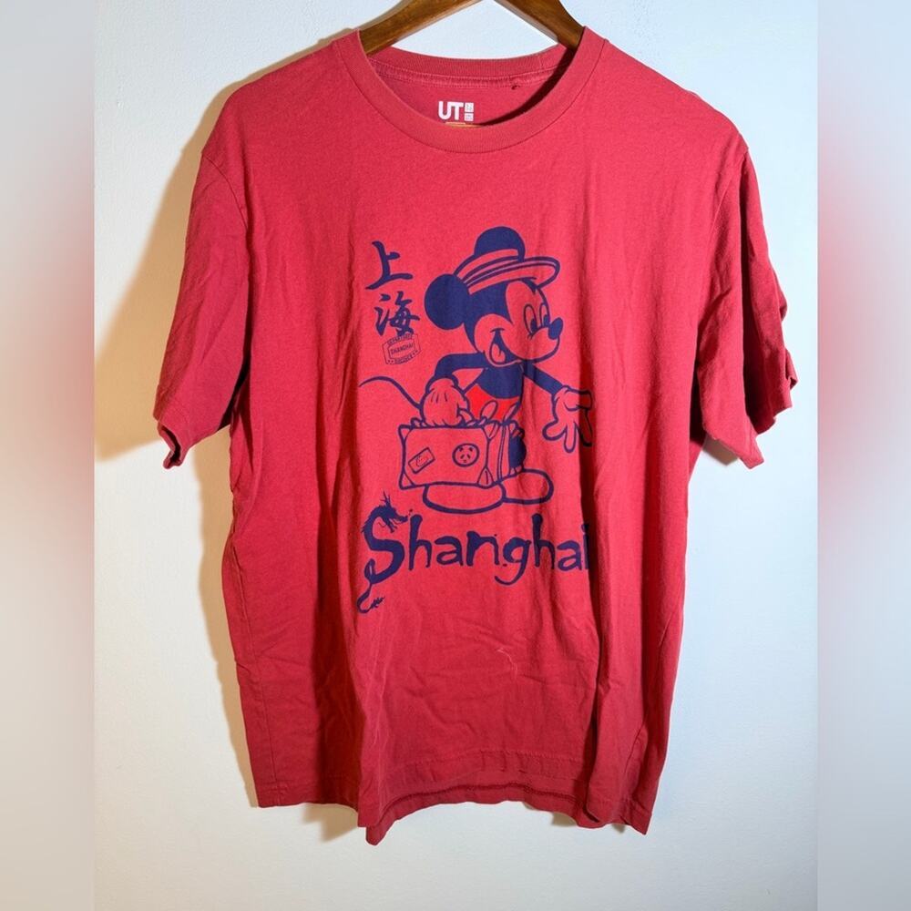 Uniqlo Disney Tee Red Graphic T-Shirt
